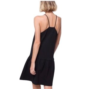 Anine Bing Bree Square Neckline Knee Length Black Dress Size M